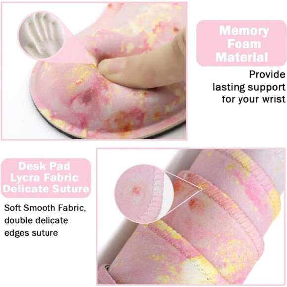 4-in-1 Large Gaming Mouse Pad, Keyboard Wrist Rest Pad - Picture 4 of 7